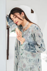 Dressline Launching New Un Stitched 3 Pcs Emb Laserkari Digital Printed Lawn Collection