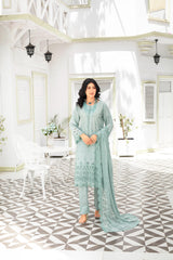 Dressline Launching New Un Stitched 3 Pcs Premium Dyed Lawn Fancy Full Chikankari With Sequence Emb Collection 2025