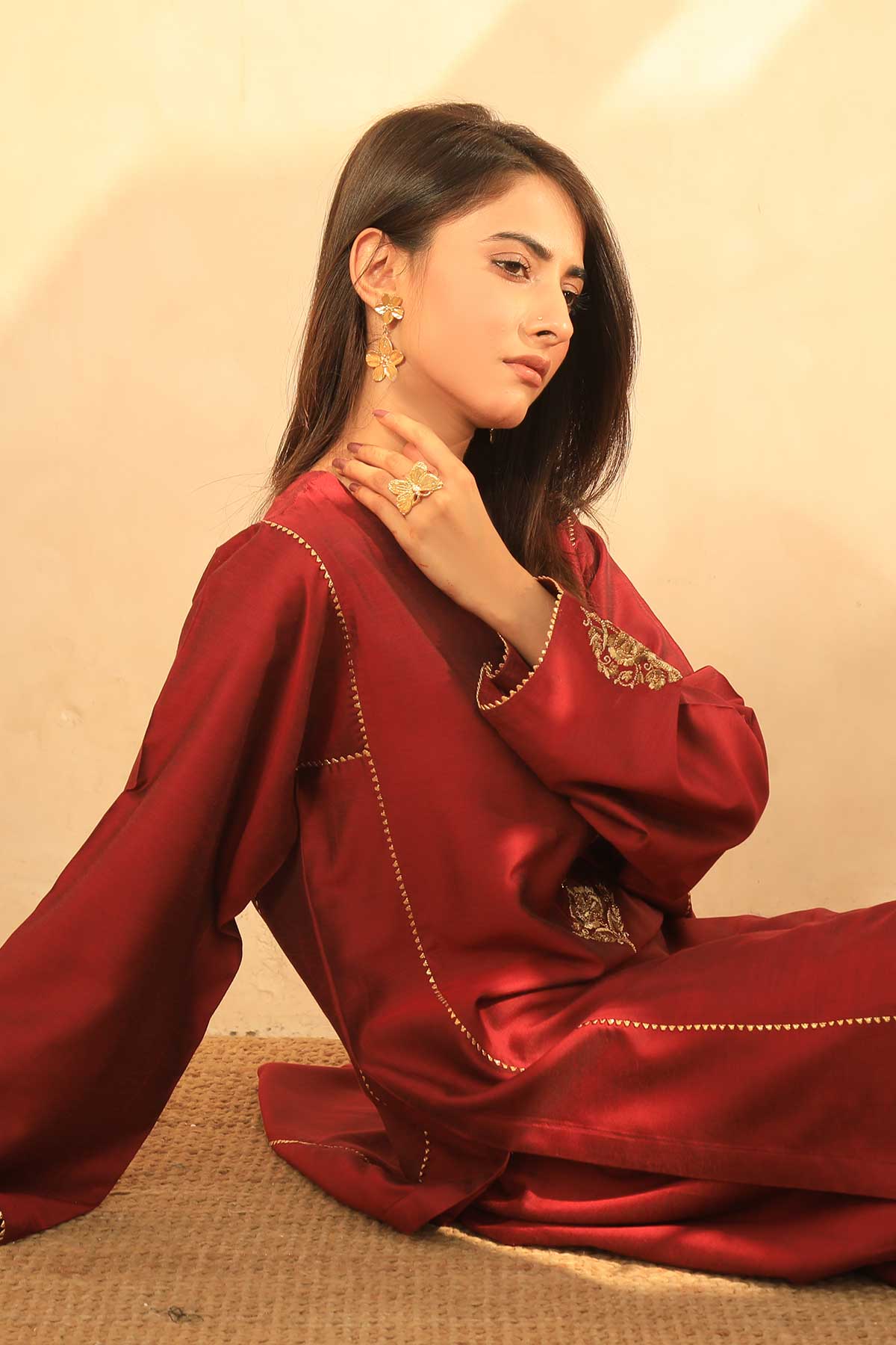 Najia Zia Stitched 2 Piece Festive Collection'2025-Bold