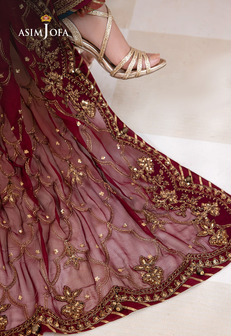 Asim Jofa Chandni '23 Ajcc-01 Designers Stitched Embroidered Raw Silk 3 Pcs