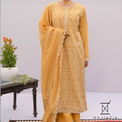 Najia Zia Unstitched 3 Piece Lawn Collection'2025-Jaal