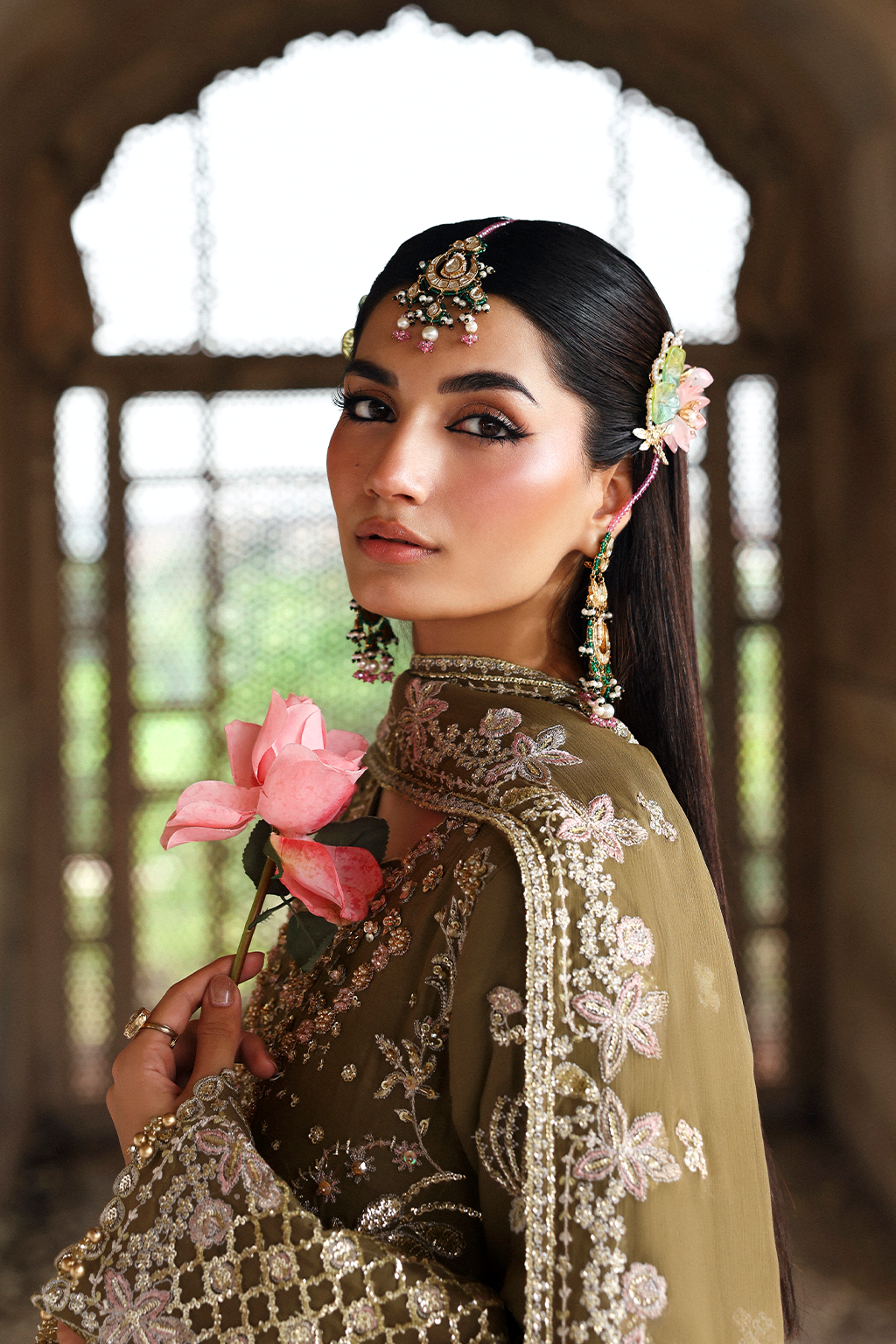 Romansiyyah By Emaan Adeel Unstitched 3 Piece Luxury Formals Collection'2025-Olivea