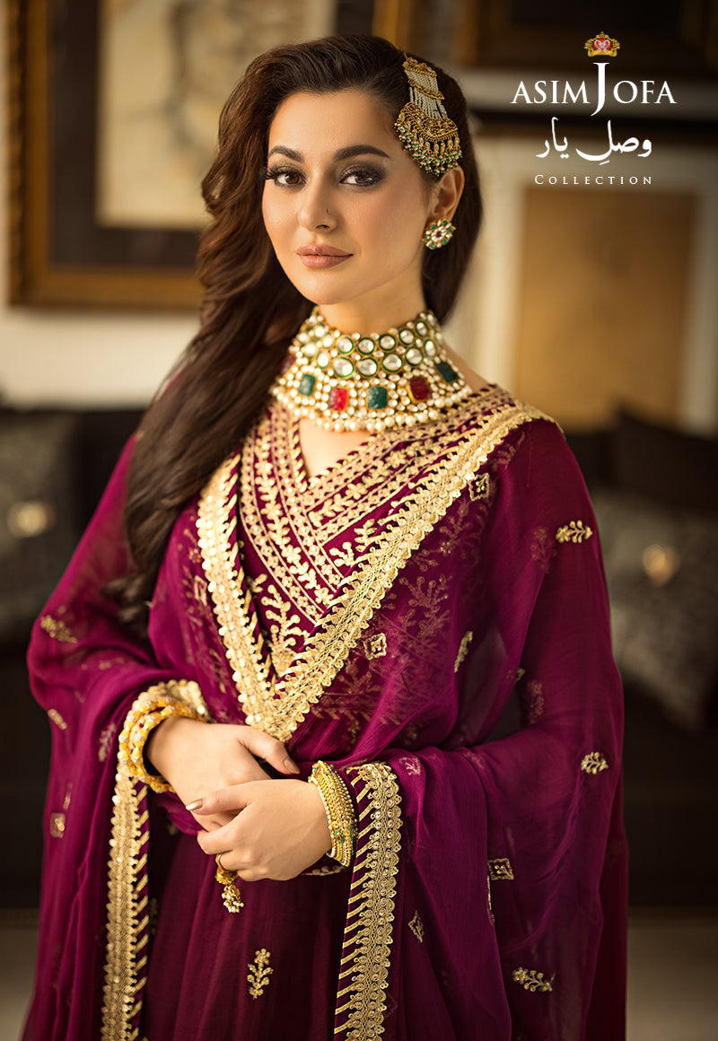 Asim Jofa Designers Limited Edition Ajvyd-04 Embroidered Stitched 3 Pcs