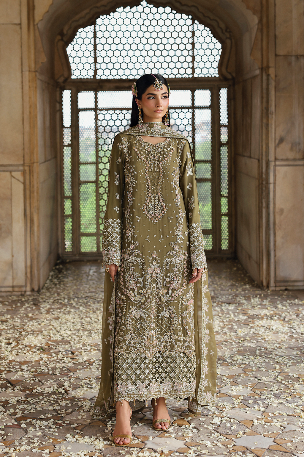Romansiyyah By Emaan Adeel Unstitched 3 Piece Luxury Formals Collection'2025-Olivea
