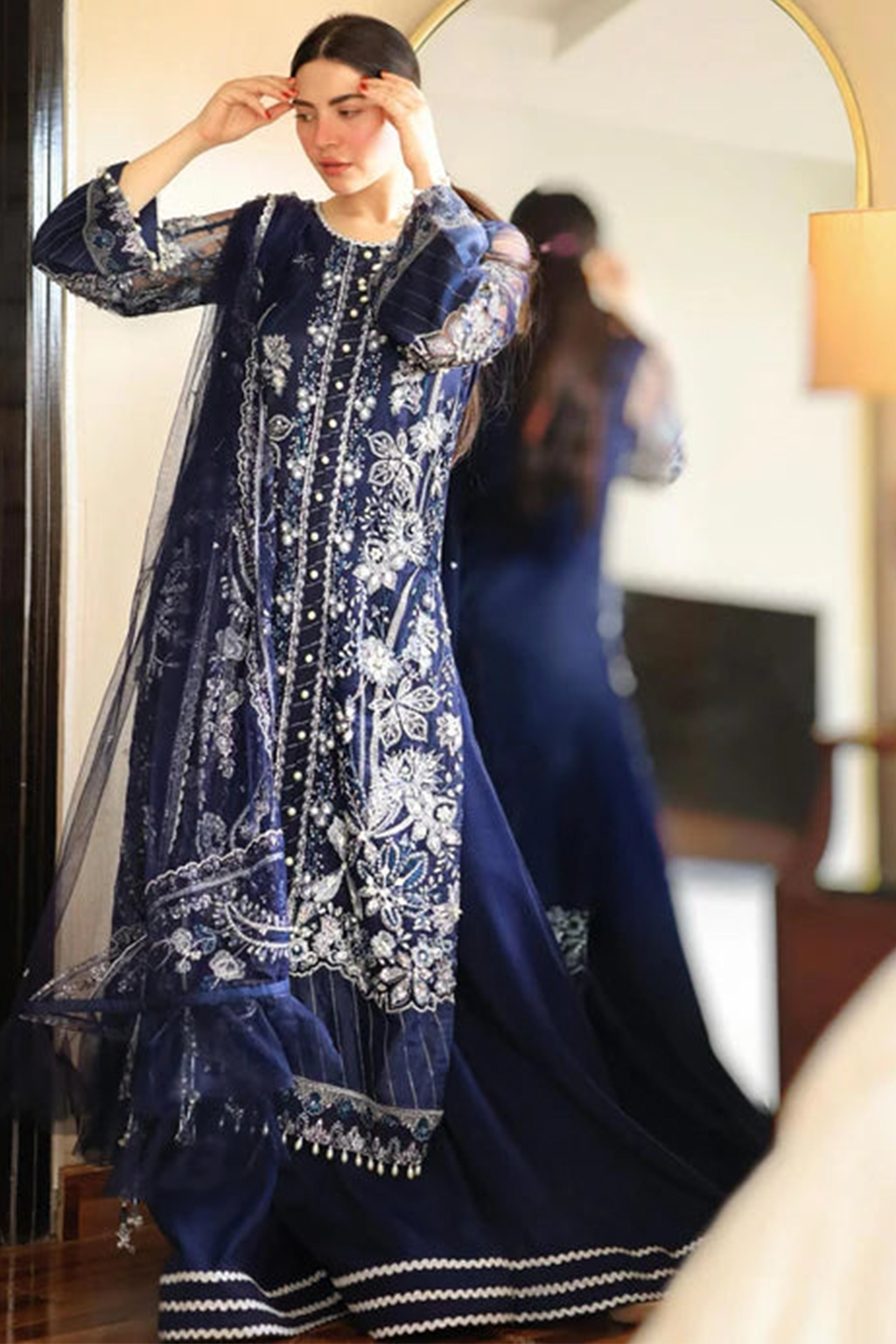 Meeral Stitched 3 Piece Luxury Formals Pret Collection'2025-Meeral - Meena - Meeral Luxe