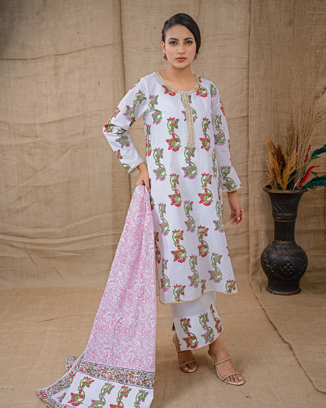 Ayla Studio Stitched Luxury Collection'2025-Asbp-106 Dobby Spring 3Pcs