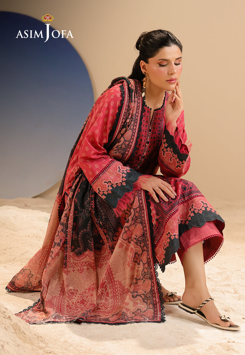 Rhapsody By Asim Jofa Unstitched 3 Piece Summer Collection'2025 Ajubu-34