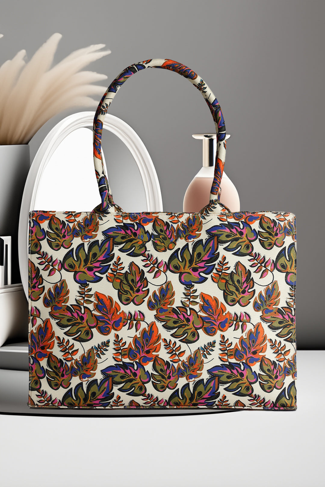 Fineur Canvas Tote Bags Golden Leaf