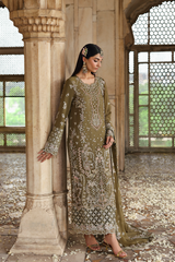 Romansiyyah By Emaan Adeel Unstitched 3 Piece Luxury Formals Collection'2025-Olivea