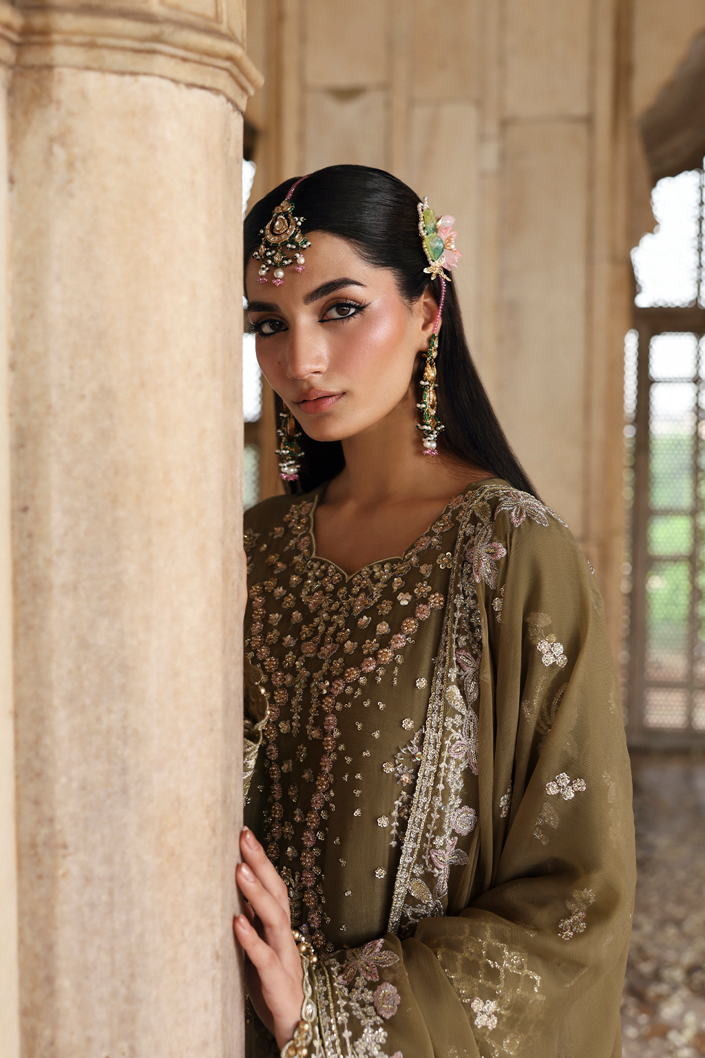 Romansiyyah By Emaan Adeel Unstitched 3 Piece Luxury Formals Collection'2025-Olivea