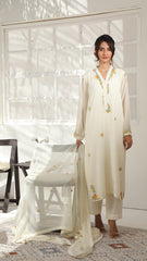 Chic Chiffon By Najia Zia Stitched 3 Piece Chiffon Collection'2025-DAFFODILS