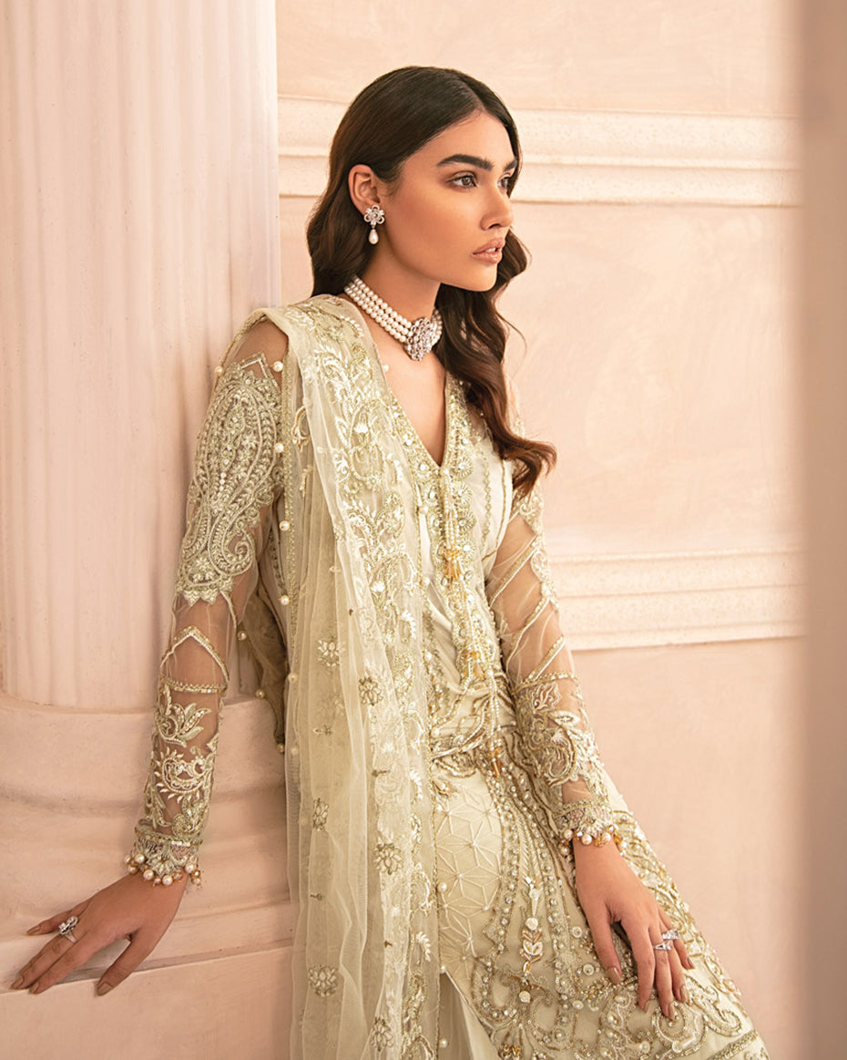 Mirabella By Gulaal Unstitched 3 Piece Eid Collection'2020-Crystalline Embroidered Net 4-Piece Suit MG-05
