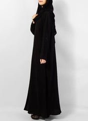 Hijab Ul Hareem Nice Looking Black Abaya 0122-P