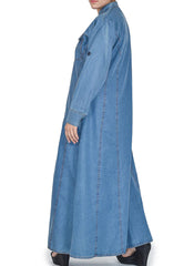 Hijab Ul Hareem Hijabulhareem Denim Coat Abaya 0118-R-982