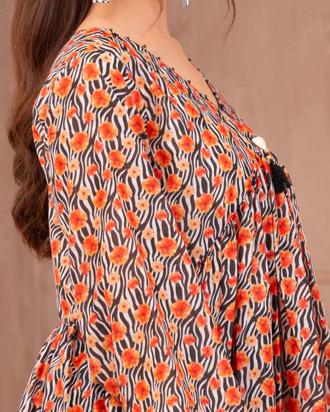 Ayla Studio Stitched PRINTED ESSENTIAL 2PC - Zebra Blooming