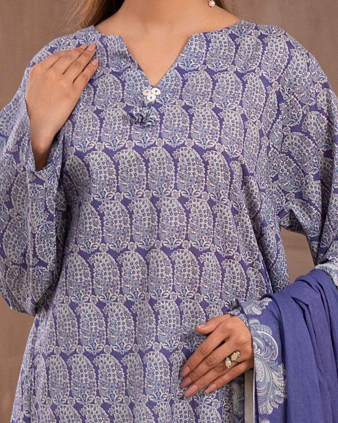 Ayla Studio Stitched PRINTED ESSENTIAL 3 PC - Paisley Passion