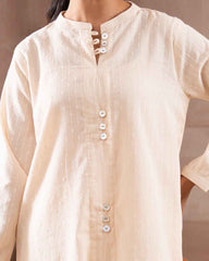 Ayla Studio Stitched SOLID ESSENTIAL  CO-ORD - Peace