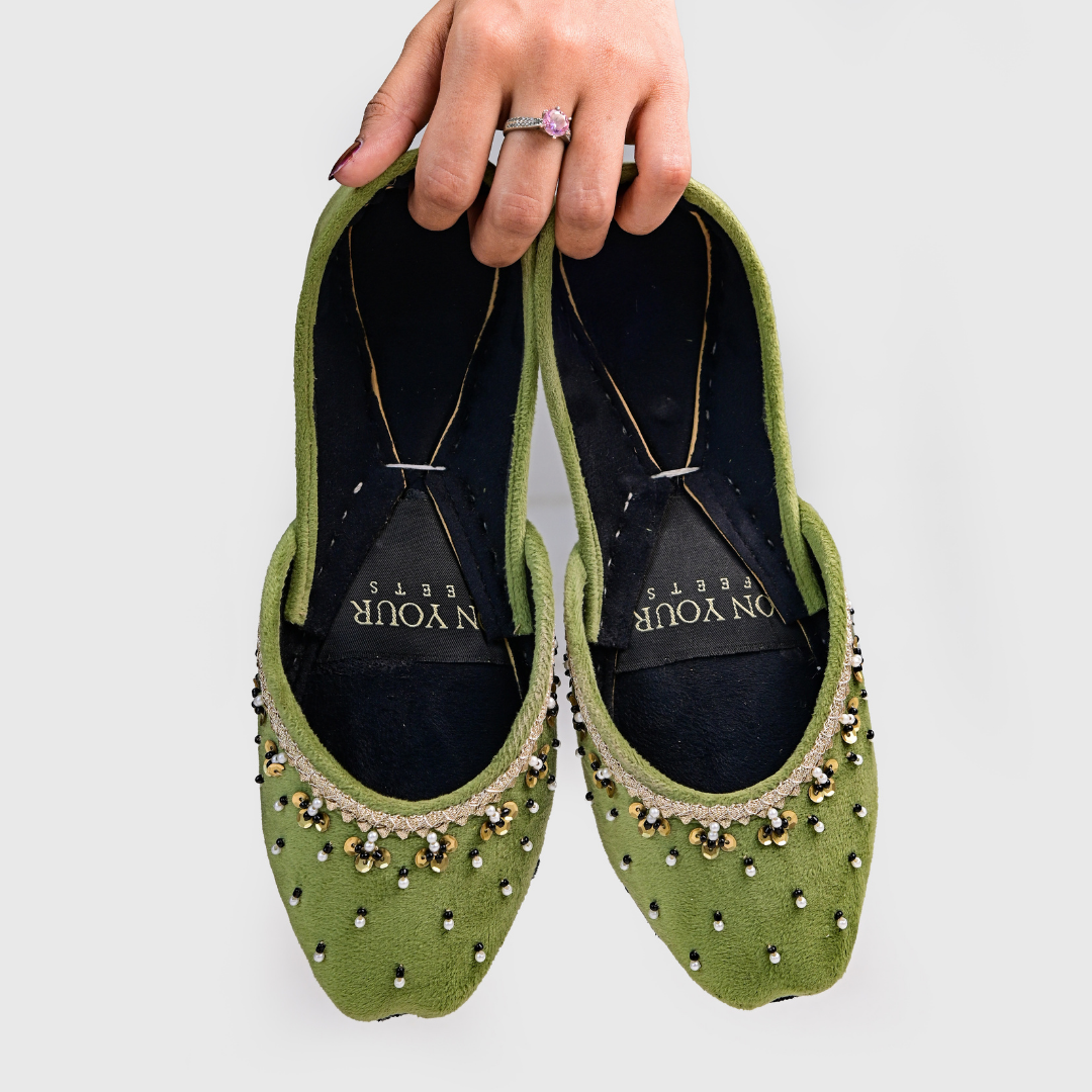 On Your Feets Emb Khussa-Midnight Glam