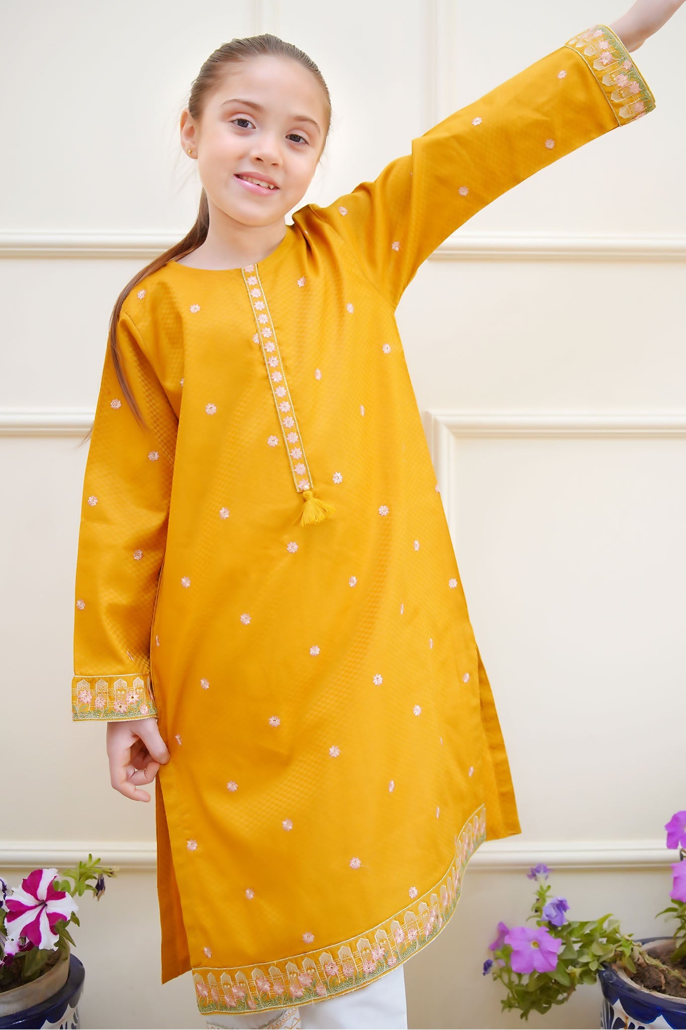 Rang e Eid Shanzey Stitched Jacquard Kurti Collection'2025-SHK-4215