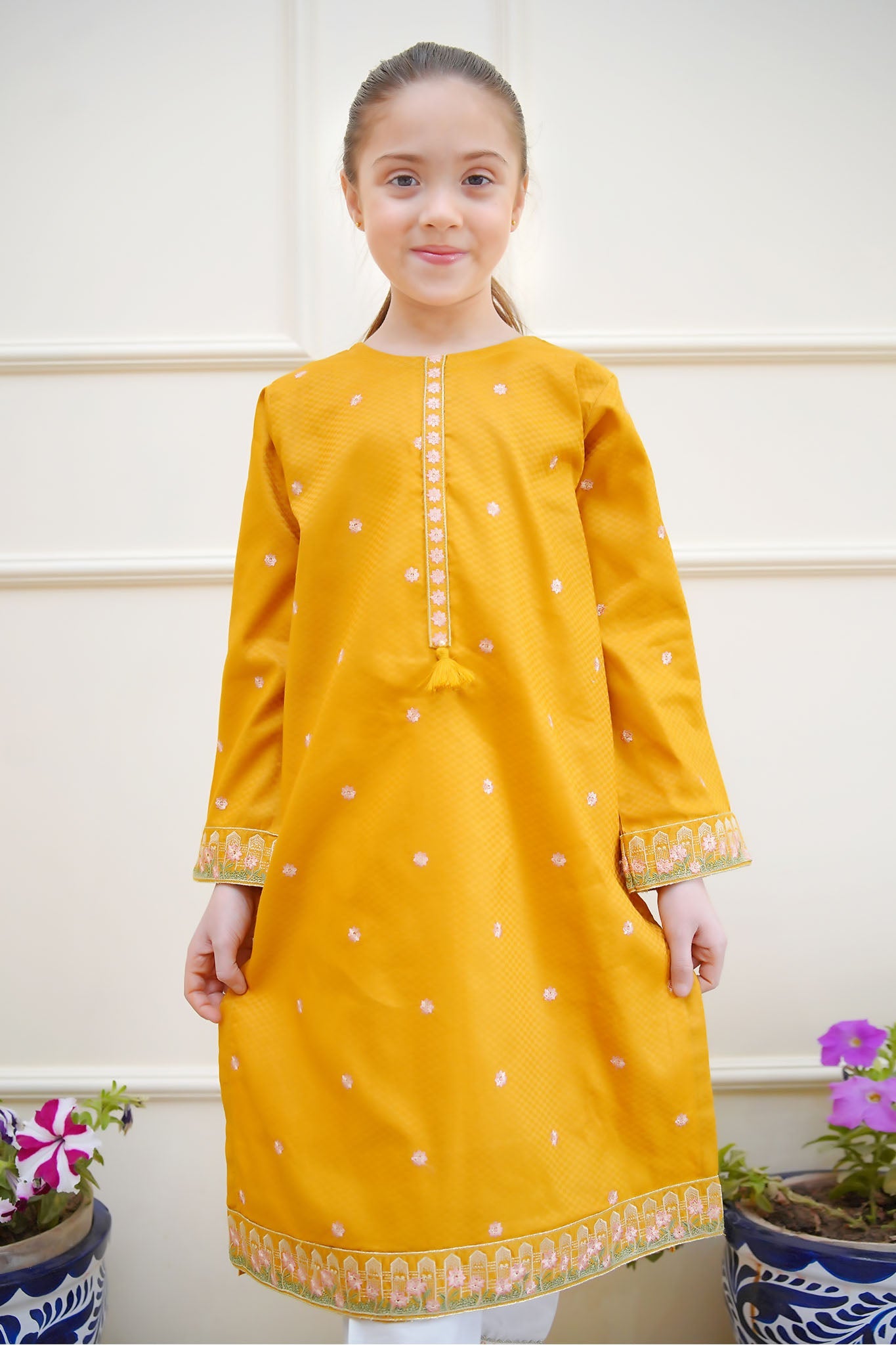 Rang e Eid Shanzey Stitched Jacquard Kurti Collection'2025-SHK-4215