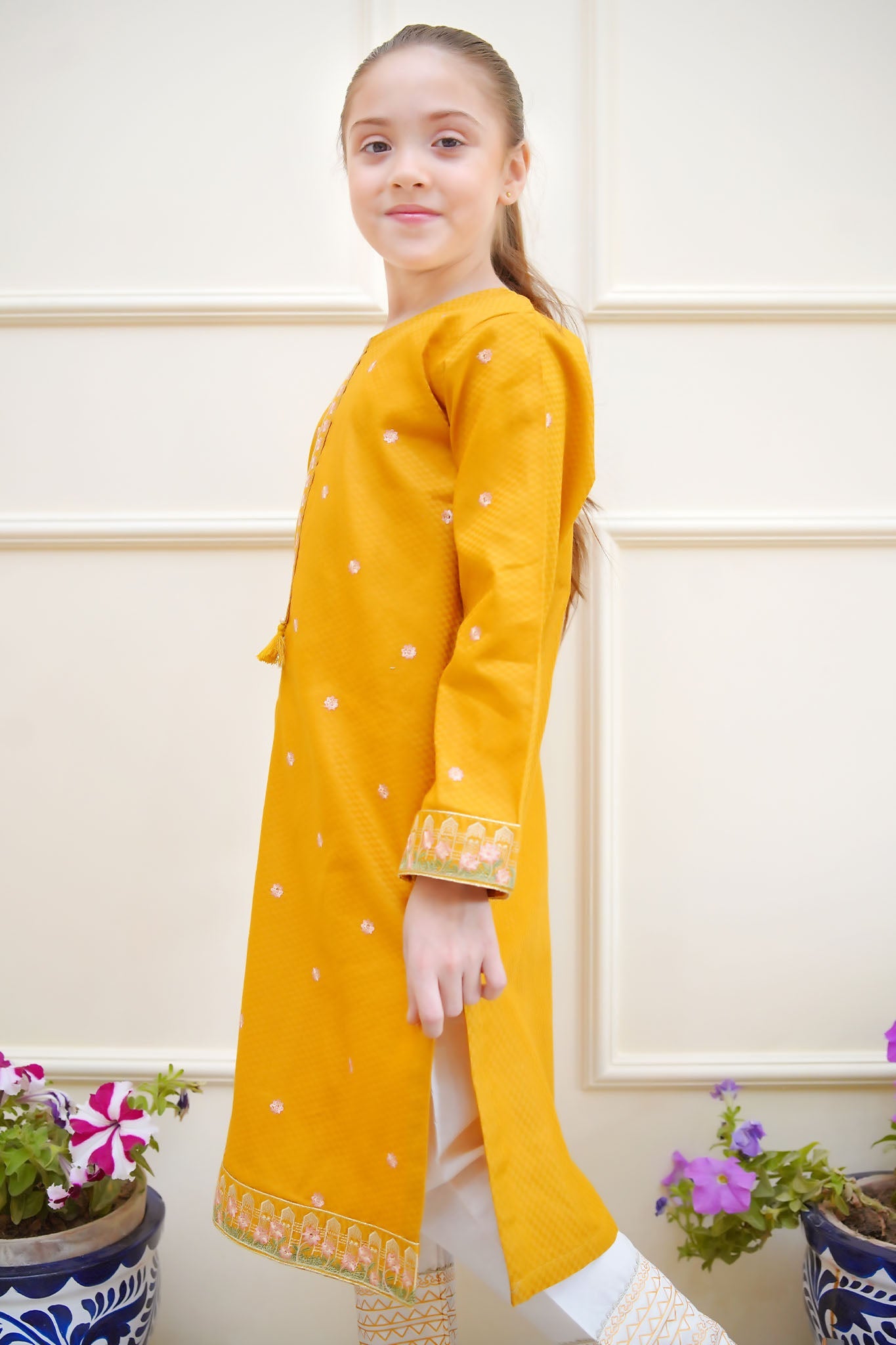 Rang e Eid Shanzey Stitched Jacquard Kurti Collection'2025-SHK-4215