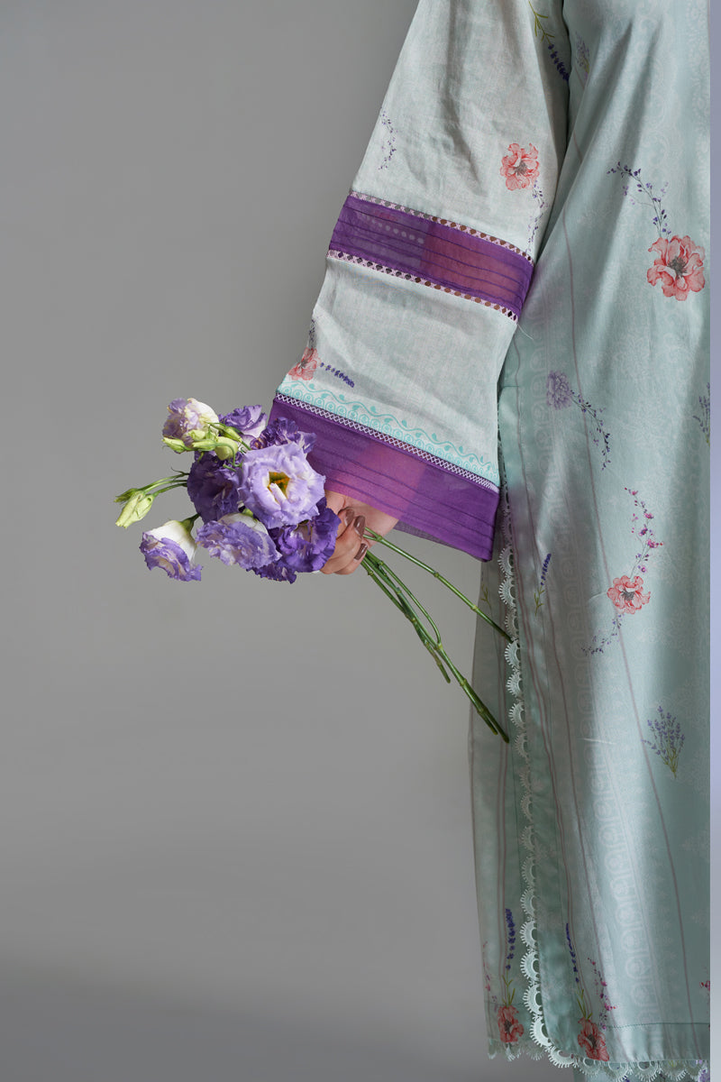 The Affordables By Mariam Malik Stitched 3 Piece Digital Printed Lawn Collection'2025-Icy Mint