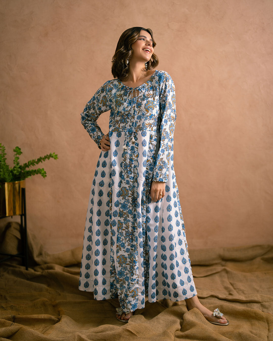Ayla Studio Stitched PRINTED ESSENTIAL 1PC - Blue Bliss
