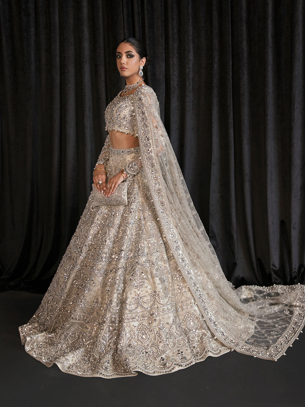 Charmaine By Gulaal Unstitched 3 Piece Bridal Collection'2022Dahlia B-22