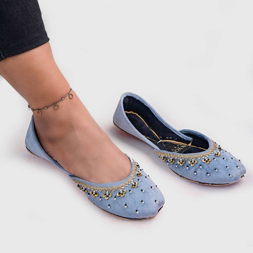 On Your Feets Emb Khussa-Midnight Glam