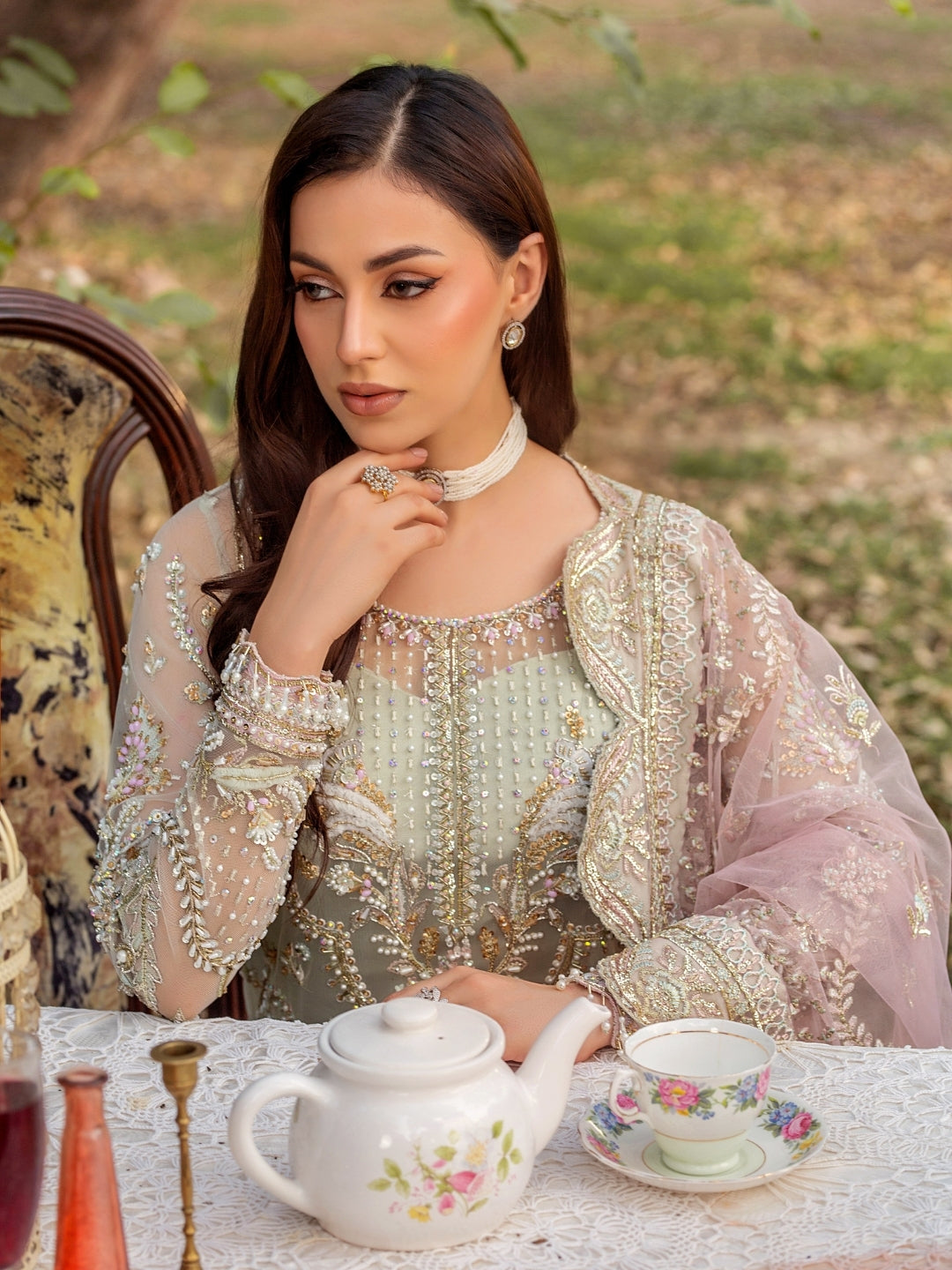 Amelie By Nine Needles Unstitched 3 Piece Luxury Formals Collection'2025-LD 01