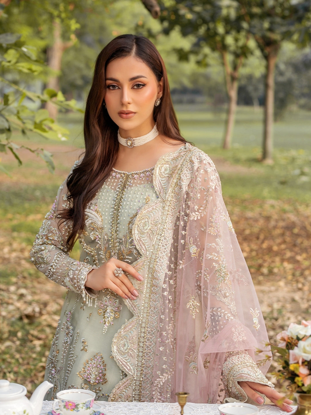Amelie By Nine Needles Unstitched 3 Piece Luxury Formals Collection'2025-LD 01