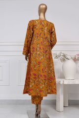 Sada Bahar Stitched 2 Piece Peplum Frock Collection-D-4948-Mustard