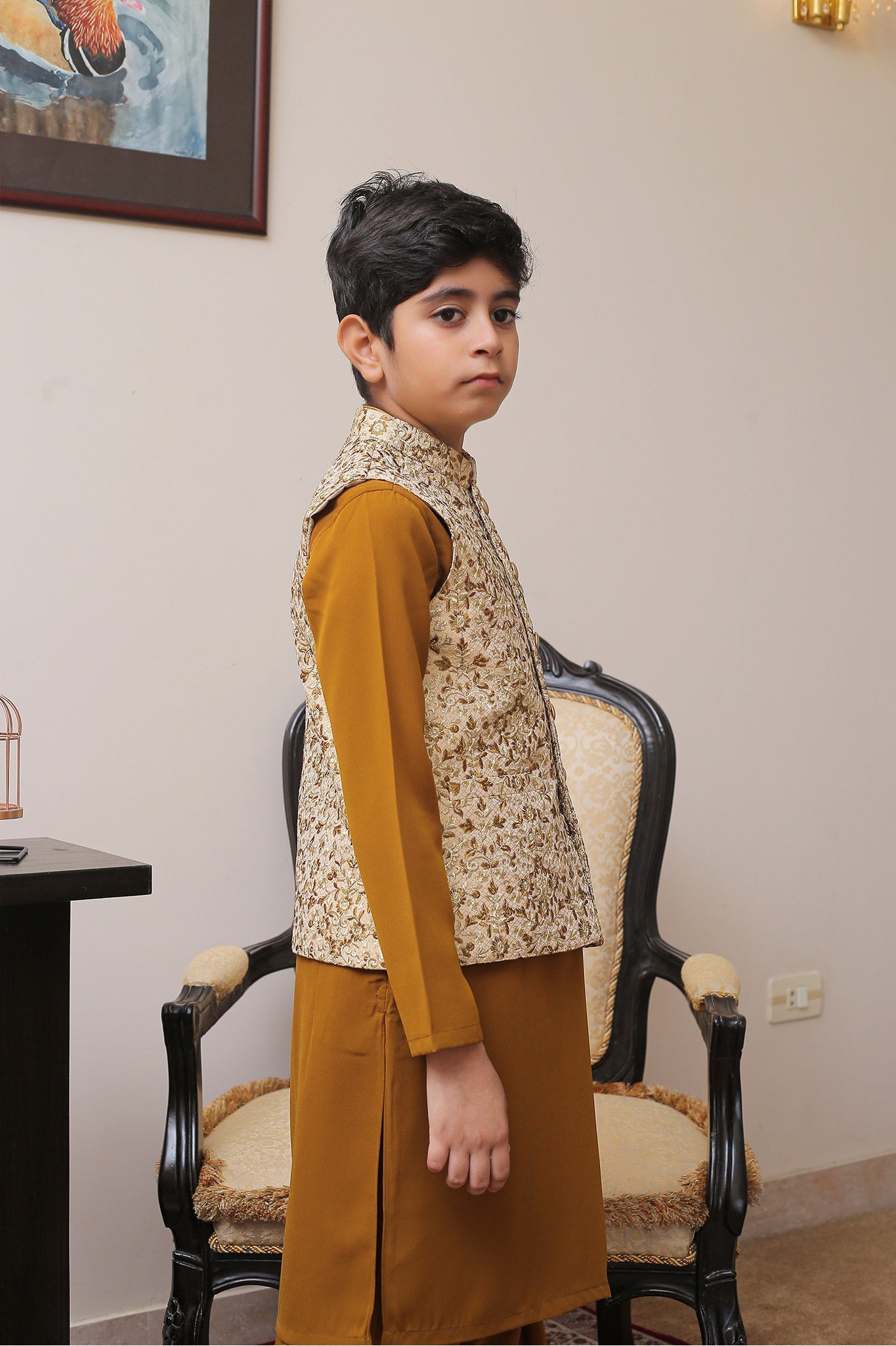 Real Image Kids Waist Coat Collection'2025-OKW-002 Smart Fit