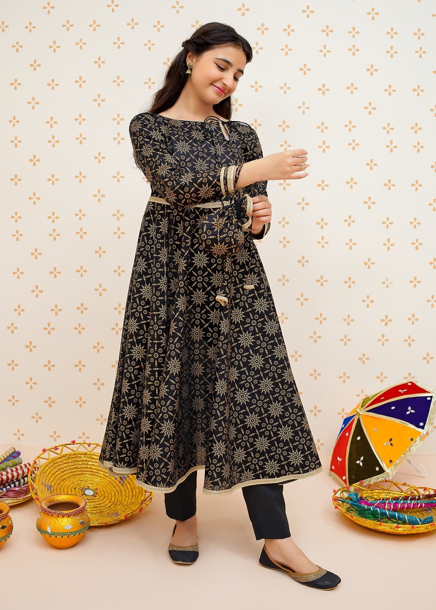 Modest Stitched 3 Piece Cotton Summer Kids Collection'2025-Noor-e-Siyah
