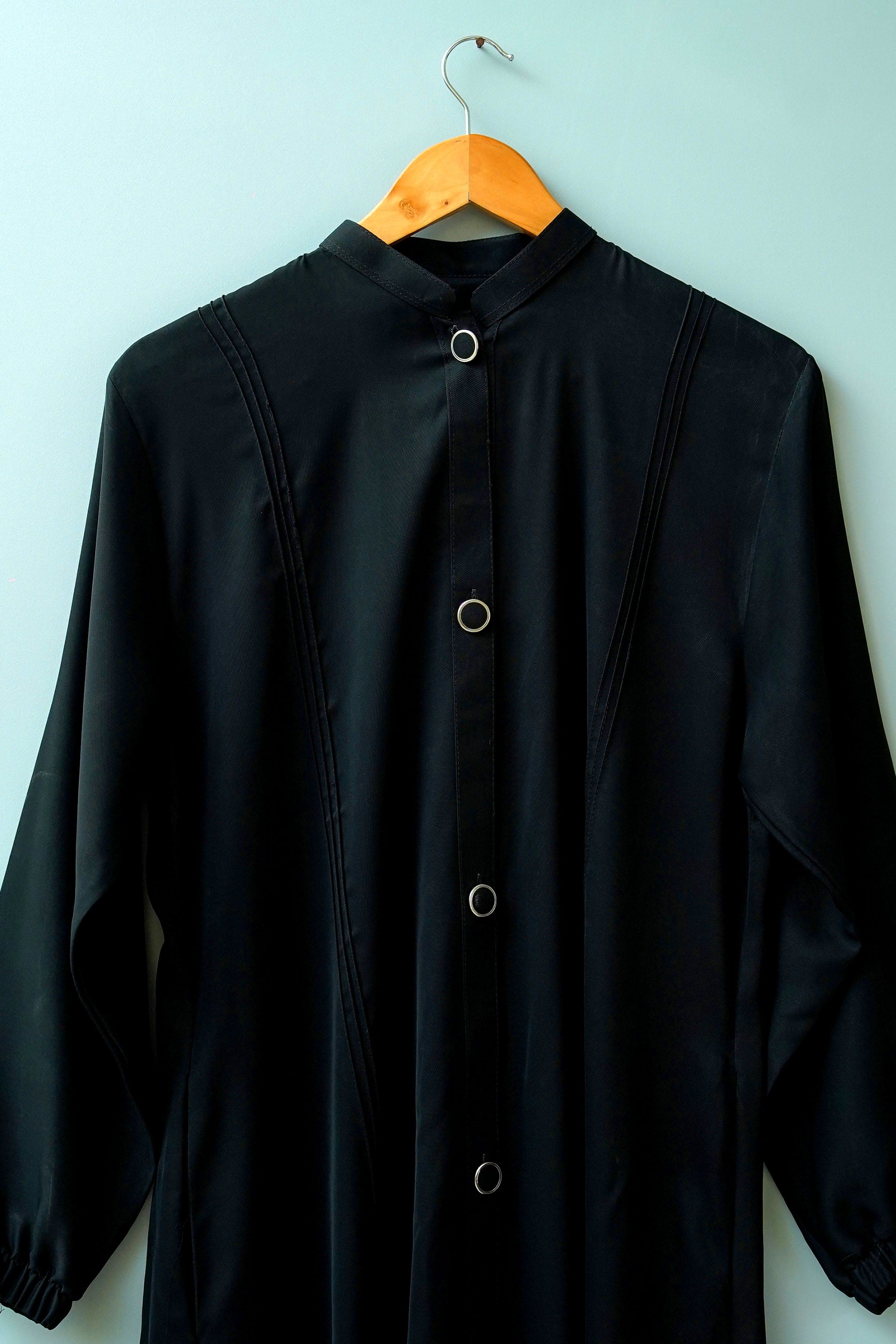 Black Open abaya - Bustangi