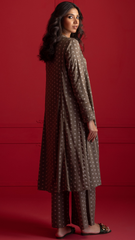 Eternal Classics By Najia Zia Stitched 2 Piece Winter Collection'2025-Basil