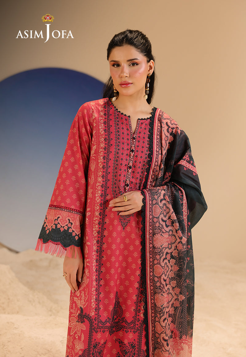 Rhapsody By Asim Jofa Unstitched 3 Piece Summer Collection'2025 Ajubu-34