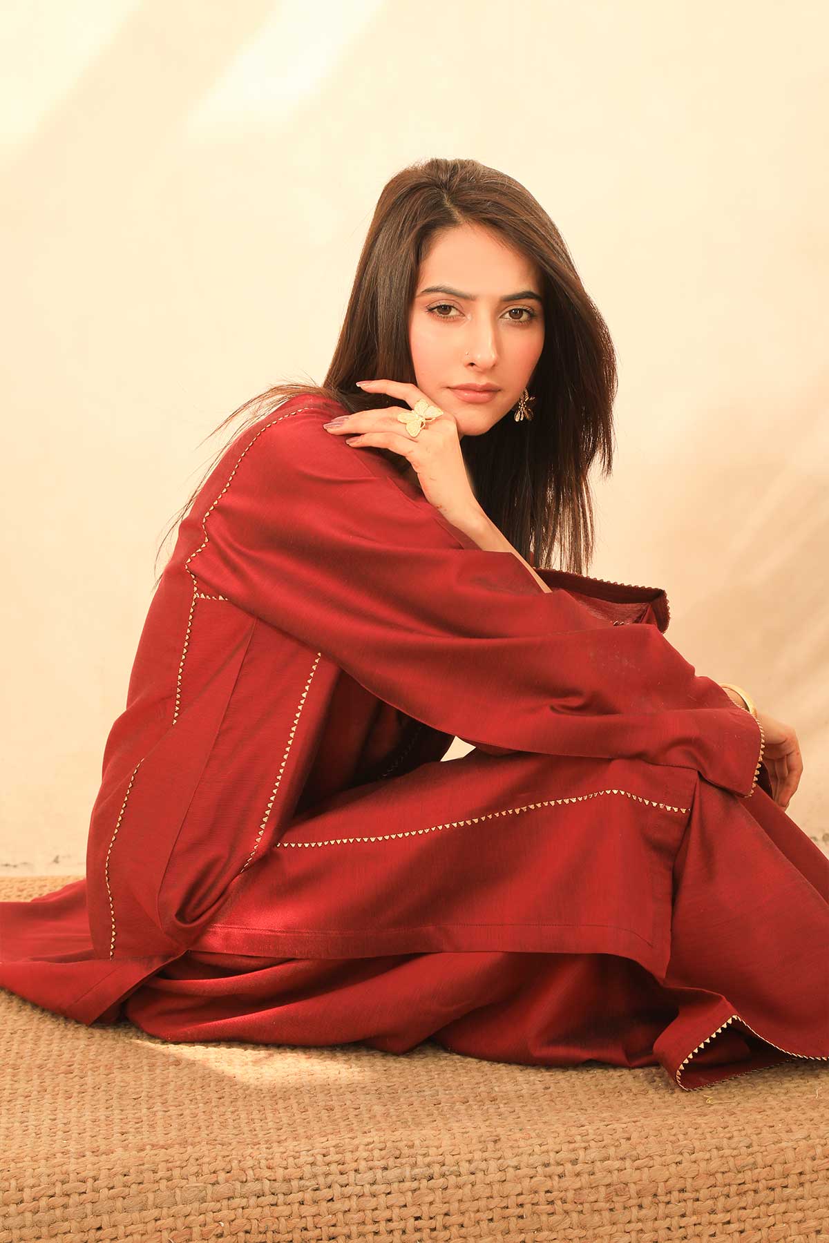 Najia Zia Stitched 2 Piece Festive Collection'2025-Bold