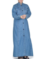 Hijab Ul Hareem Hijabulhareem Denim Coat Abaya 0118-R-982