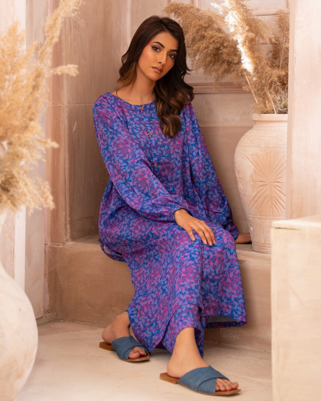 Ayla Studio Stitched PRINTED ESSENTIAL CO-ORD - Mystical Roses