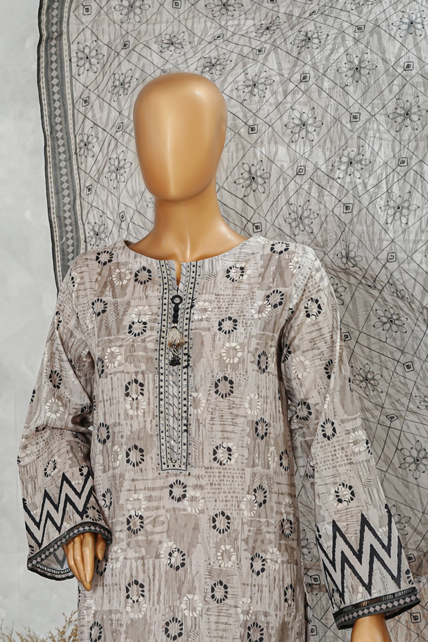 Printkari By HZ Stitched 3 Piece Chikankari Vol-05 Collection'2025-LPE-3P-507
