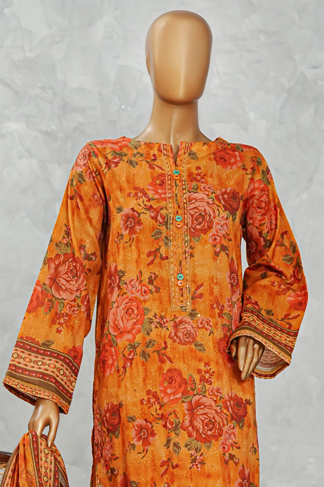 Printkari By HZ Stitched 3 Piece Chikankari Vol-05 Collection'2025-LPE-3P-510