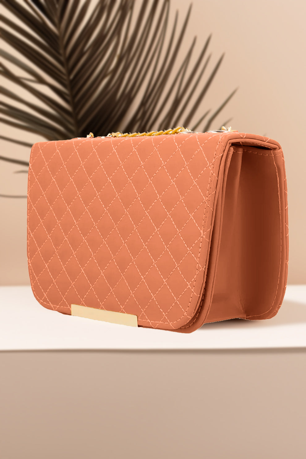 Fineur Shoulder Bag  Quilted Charm - Bronze