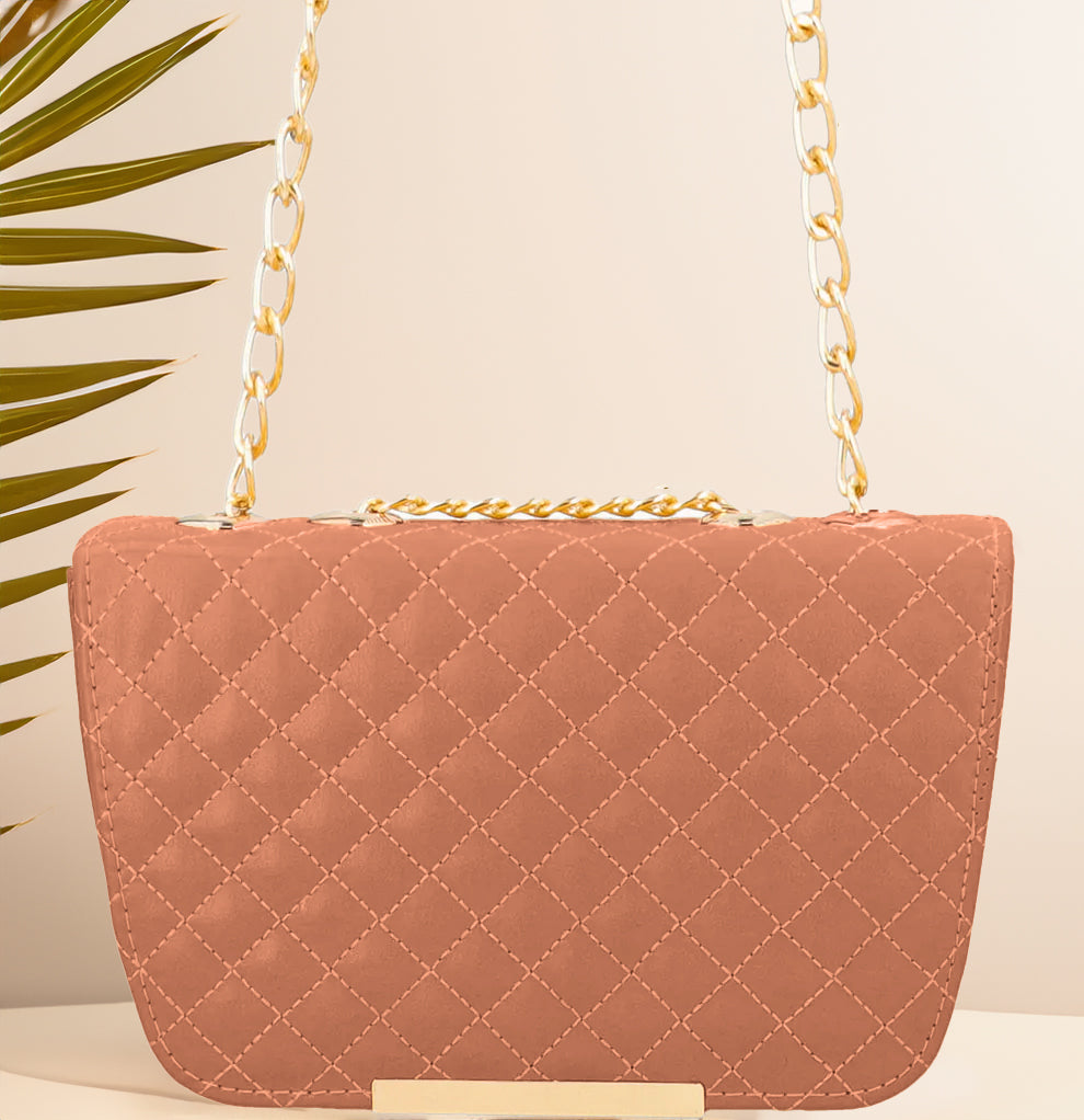 Fineur Shoulder Bag  Quilted Charm - Bronze