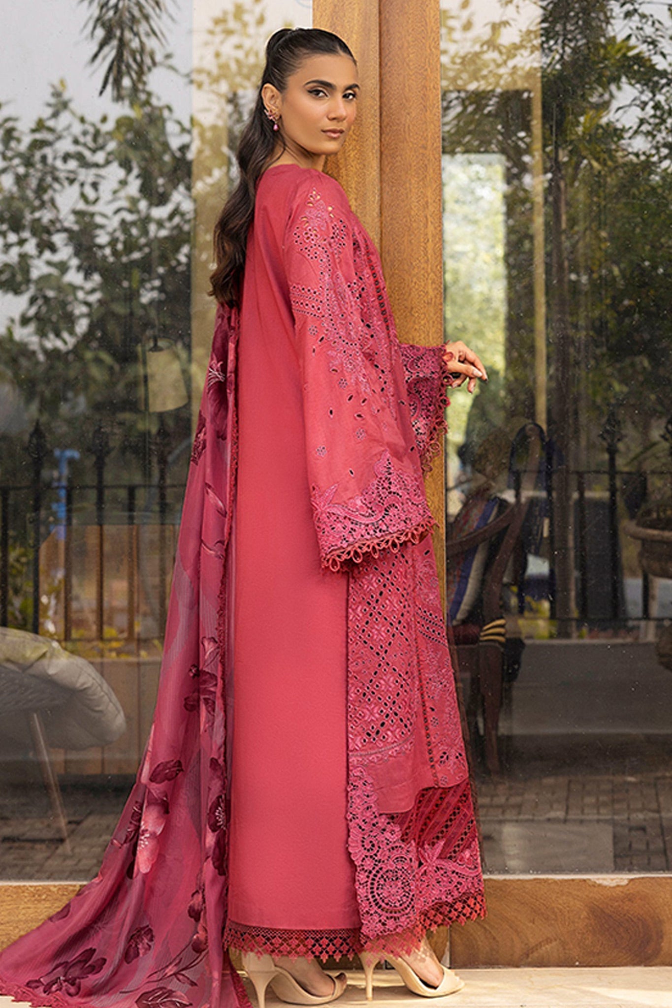 Motifz Unstitched 3 Piece Premium Emb Lawn Drop-01 Collection'2025-5304-Celine