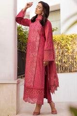 Motifz Unstitched 3 Piece Premium Emb Lawn Drop-01 Collection'2025-5305-Aubrey