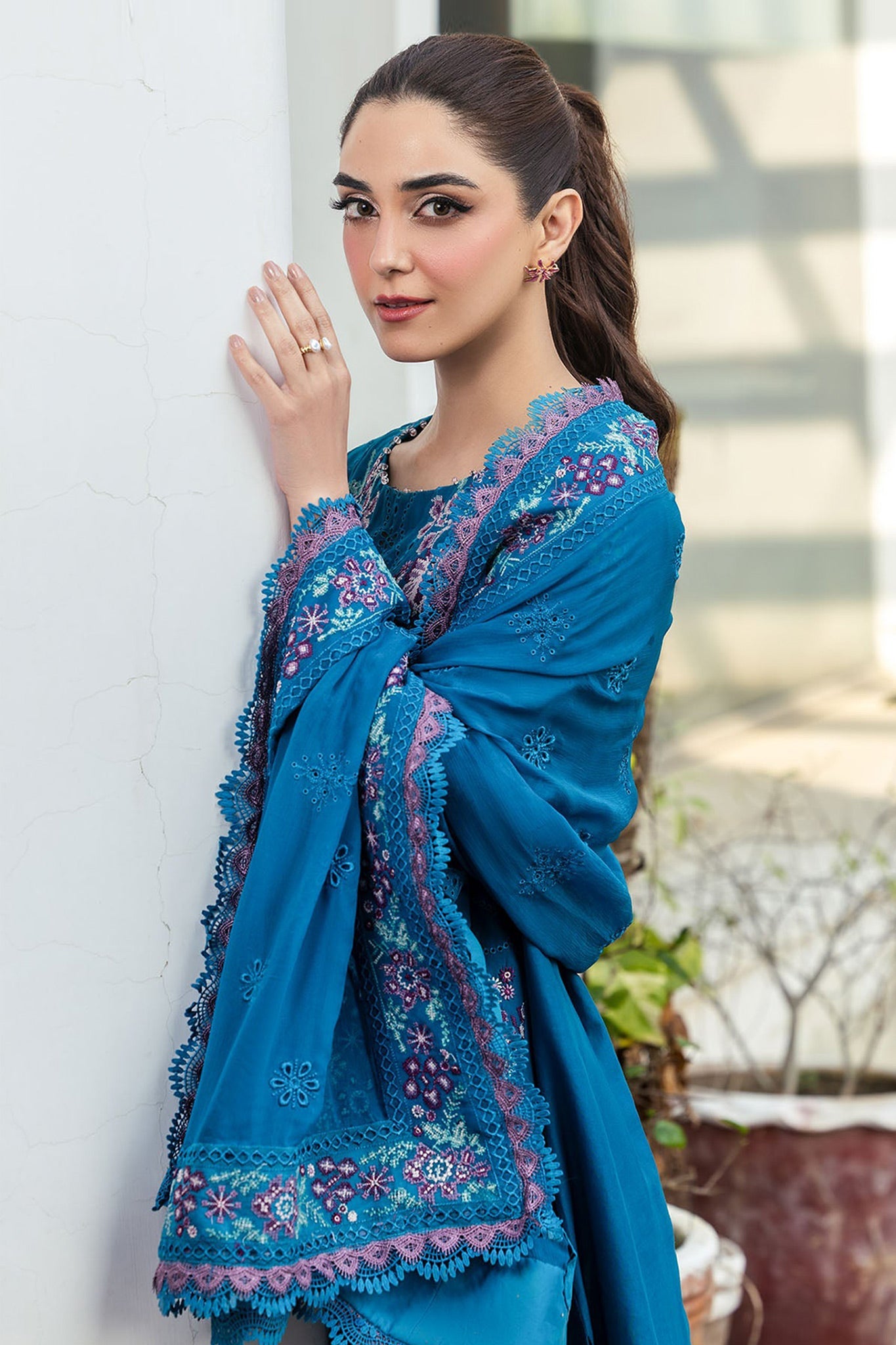 Motifz Unstitched 3 Piece Premium Emb Lawn Drop-01 Collection'2025-5310-Margo