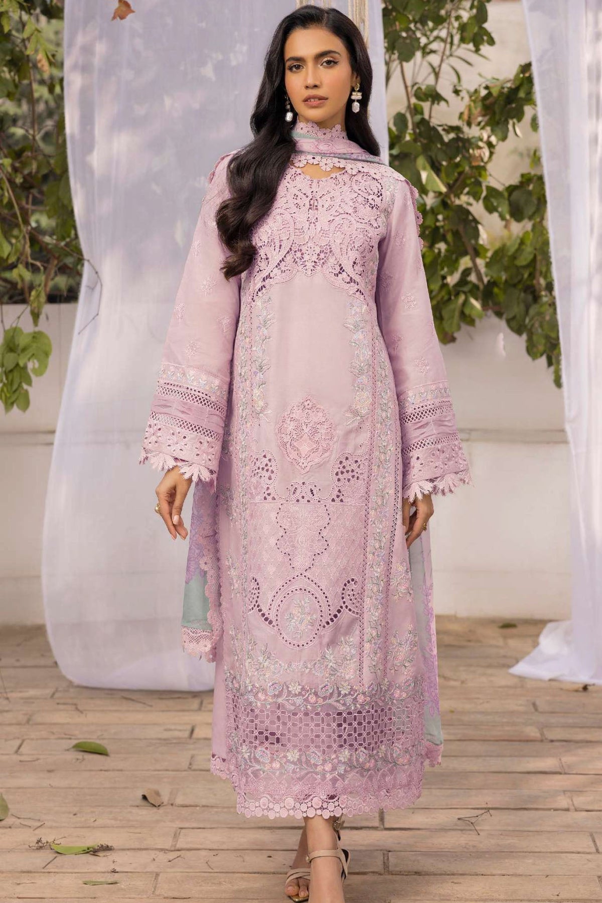 Motifz Unstitched 3 Piece Premium Emb Lawn Vol-02 Collection'2025-5312-Aveline