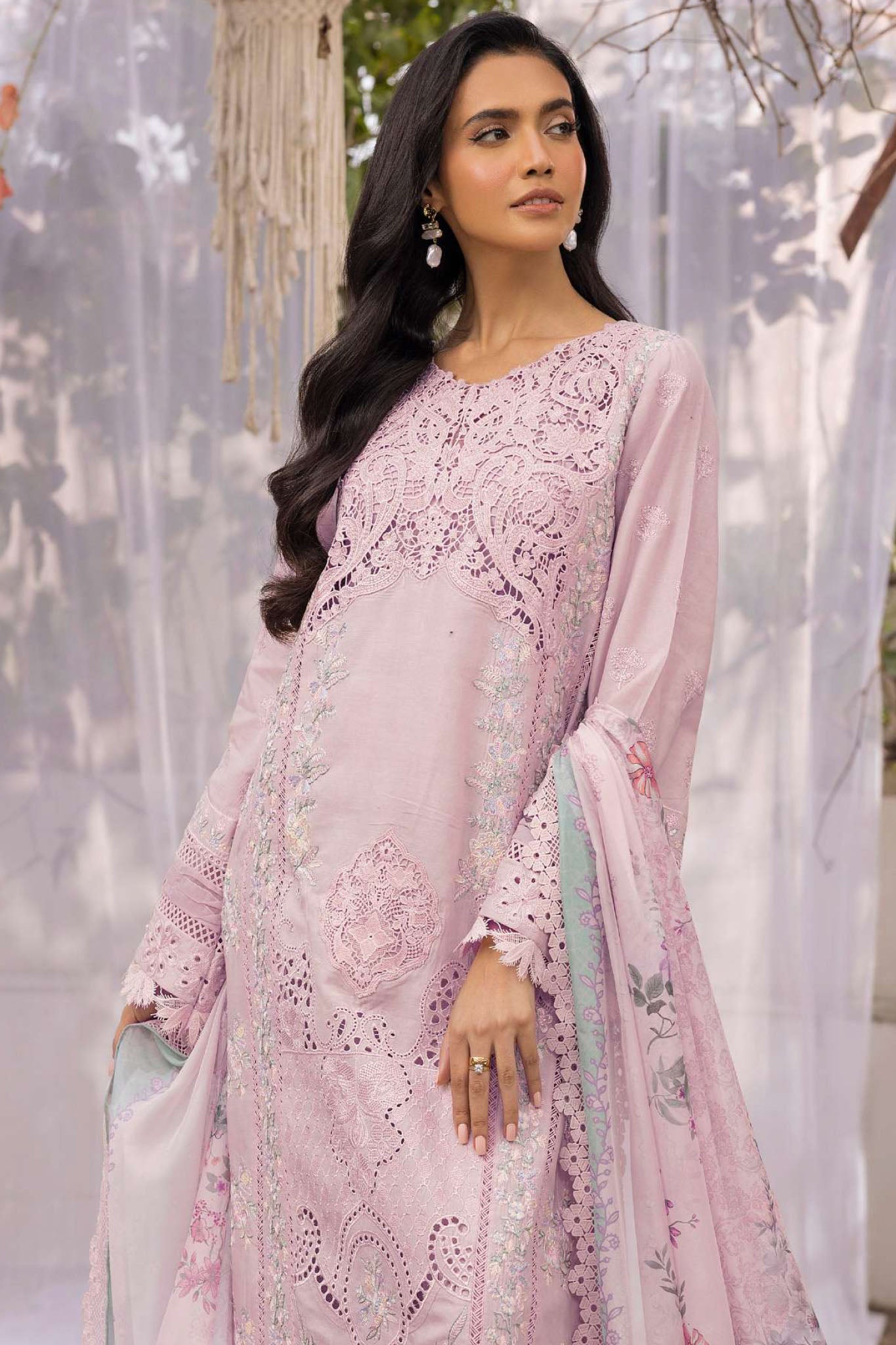 Motifz Unstitched 3 Piece Premium Emb Lawn Vol-02 Collection'2025-5312-Aveline