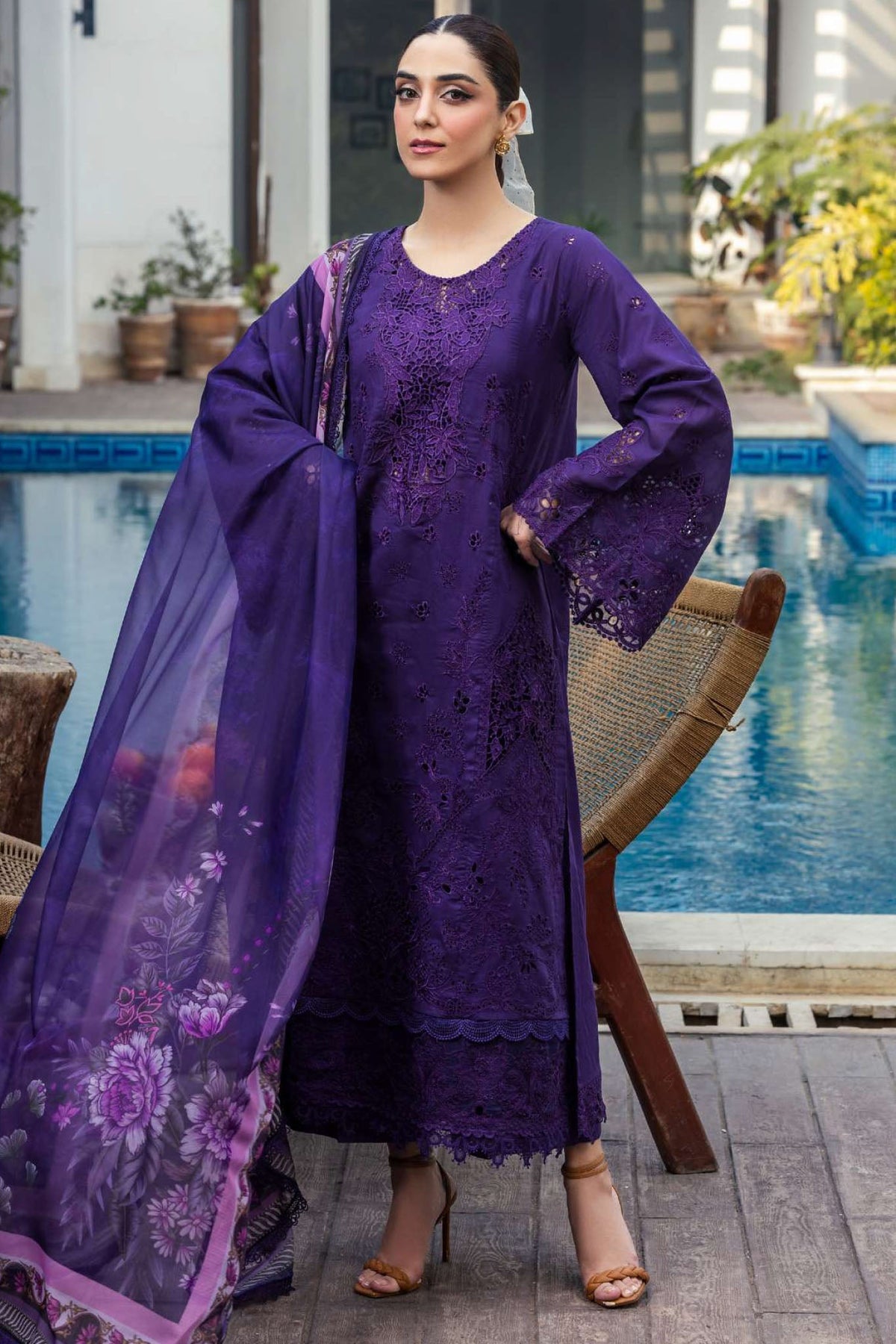 Motifz Unstitched 3 Piece Premium Emb Lawn Vol-02 Collection'2025-5314-Mireille